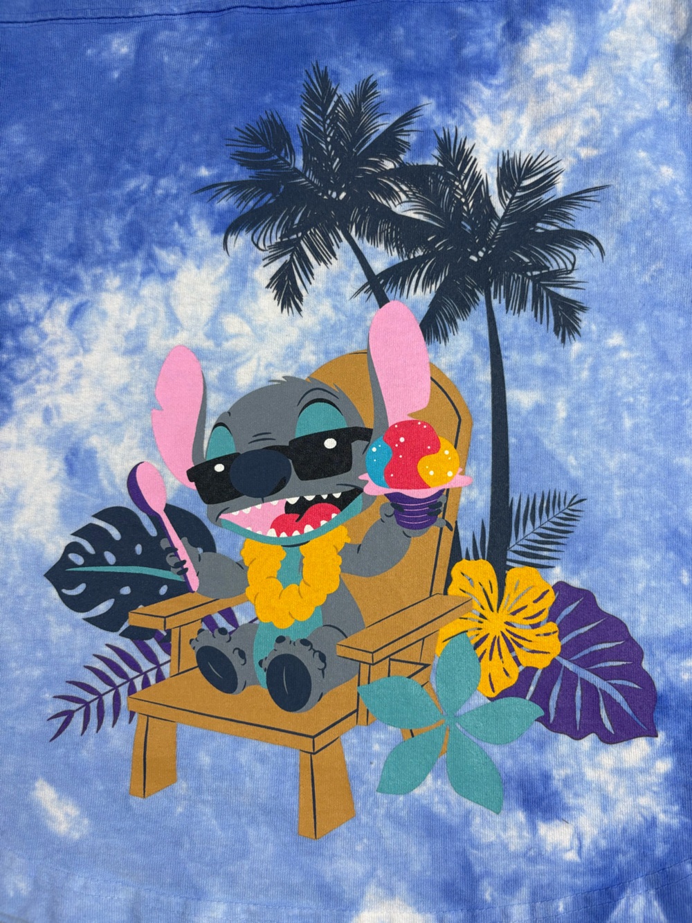 Disney Lilo & Stitch Disneyland TieDye Spirit Jersey SizeXS Resortwear Adult EUC - Picture 8 of 9